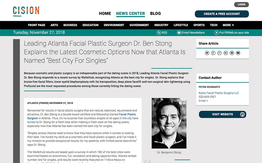 Screenshot of an article.