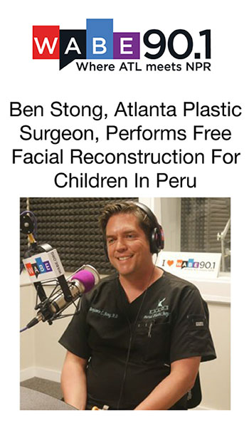 Ben Stong, Atlanta Plastic Surgeon, Performs Free Facial Reconstruction For Children In Peru