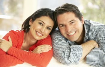 Smiling Couple With Nice Hair