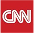 CNN logo with white letters on a red background.