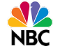 The image shows the NBC logo with a six-colored peacock above the black letters "NBC" on a transparent background.