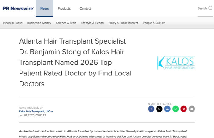 Screenshot of a PR Newswire article.